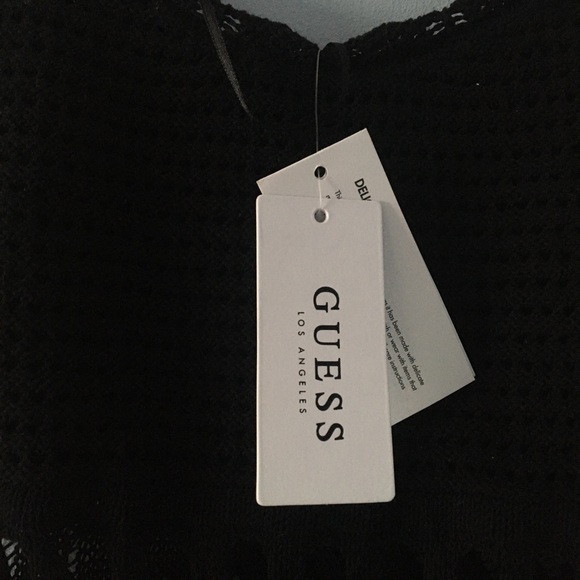 BNWT Guess Black Knit Bodycon Dress (S) - Picture 8 of 8
